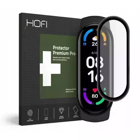 Hofi hybrid glass xiaomi mi smartband 6/6 nfc schwarz