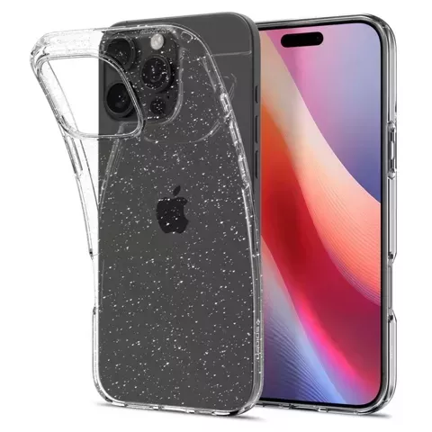 Hülle für iPhone 16 Pro Spigen Liquid Crystal Schutzhülle Glitzerkristall