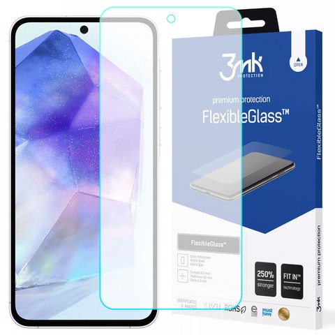 Hybridglas für Samsung Galaxy A35/A55 5G – 3mk FlexibleGlass™