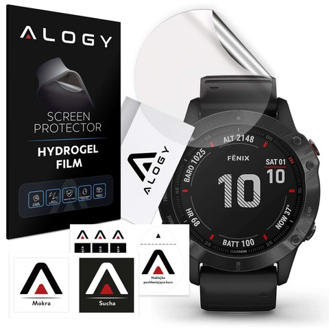 Hydrogel Alogy Hydrogel-Schutzfolie für Smartwatch für Garmin Fenix ​​​​6X Pro