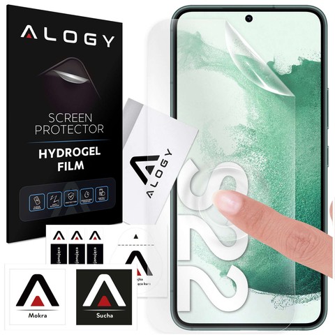 Hydrogelfolie für Samsung Galaxy S22, schützender Telefonbildschirm, Alogy Hydrogelfolie