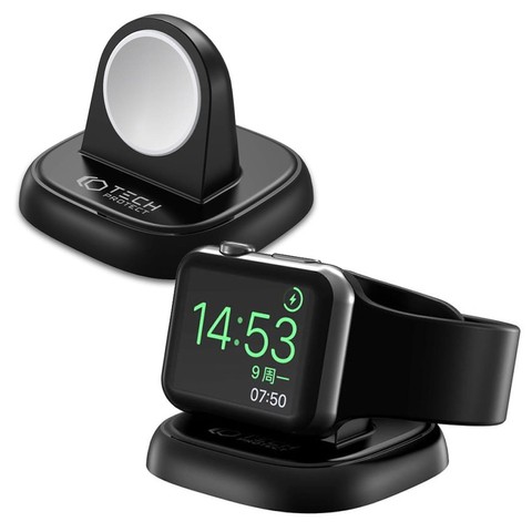 Induktives Ladegerät für Apple Watch Qi Wireless Charger für Smartwatch Black