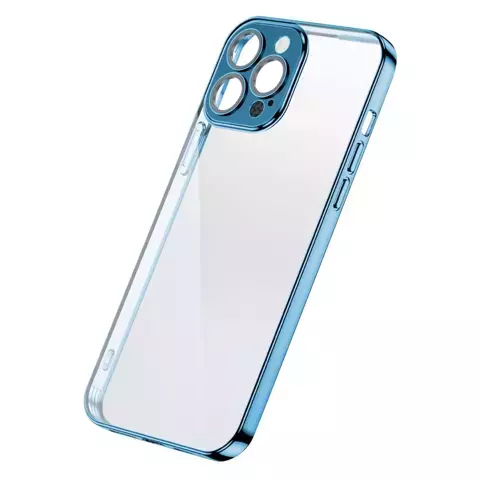 Joyroom Chery Mirror Case Flip Cover für iPhone 13 Metallic Frame Blue (JR-BP907 Königsblau)