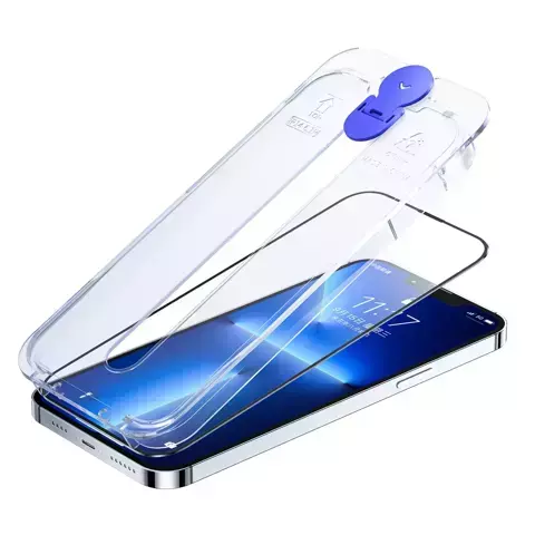 Joyroom Knight Glas für iPhone 14 Plus mit Montagesatz transparent (JR-H11)