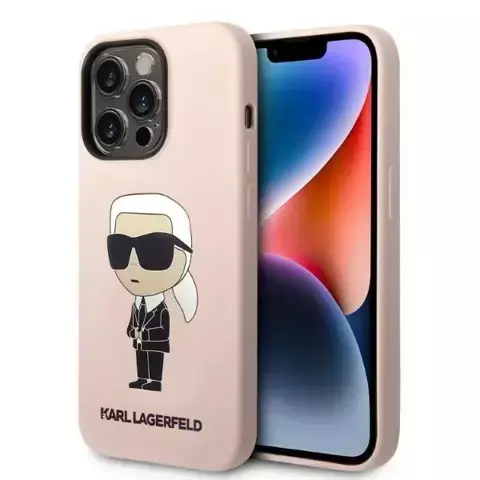 Karl Lagerfeld KLHMP14LSNIKBCP Hülle für iPhone 14 Pro 6.1" Hardcase Silikon Iconic Magsafe