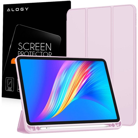 Klapphülle Alogy Smart Case Pencil für iPad Pro 11 2021 Rosa Glas