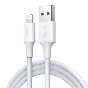 Lightning-auf-USB-Kabel UGREEN 2.4A US155, 0,5 m (weiß)