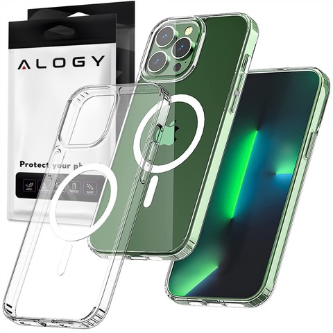 MagSafe Ultra Slim Mag Alogy Case für Qi für iPhone 13 Pro 6.1 Transparent