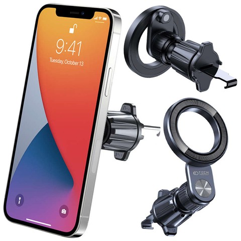 Magnetische MagSafe Vent Car Mount N53 Autotelefonhalterung für das Lüftungsgitter Schwarz