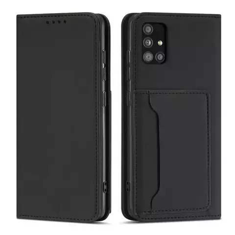 Magnetkartenetui für Xiaomi Redmi Note 11 Pro Pouch Wallet Card Holder Schwarz