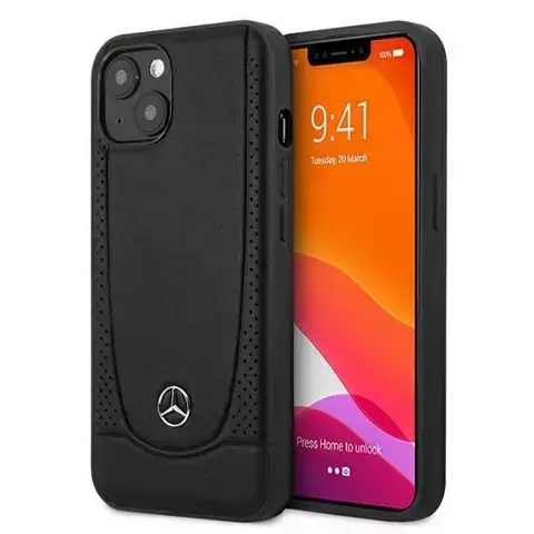 Mercedes MEHCP13SARMBK Schutzhülle für Apple iPhone 13 Mini 5.4" Hardcase schwarz/schwarz Urban Line