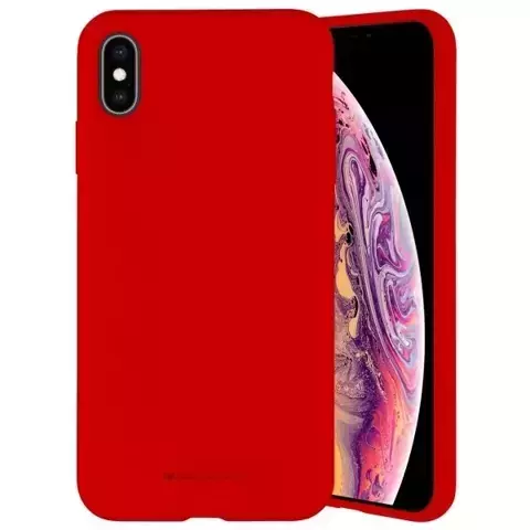 Mercury Silikon-Handyhülle für iPhone 14 Pro Max rot/rot