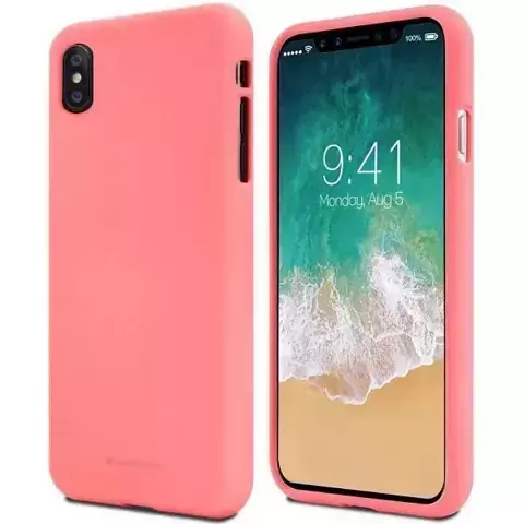 Mercury Soft Handyhülle für iPhone Xs Max pink/pink