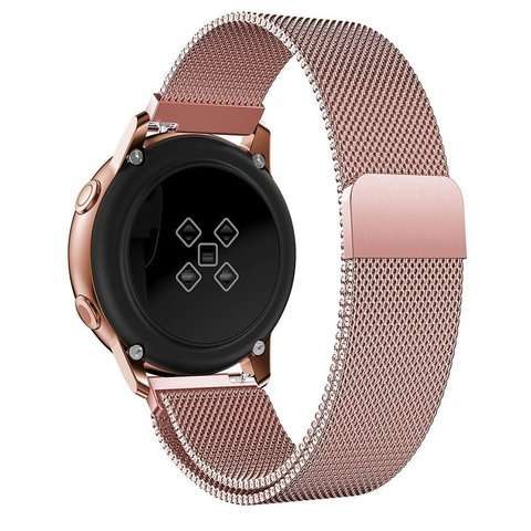 Milanese Armband Alogy Armband für Galaxy Watch Active 2 rosa (20mm)