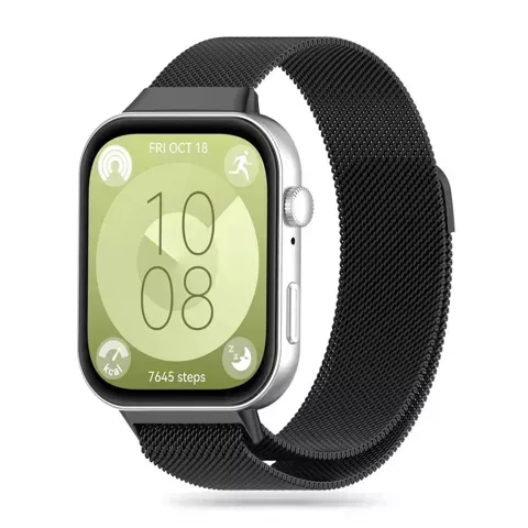 MilaneseBand-Armband für Huawei Watch Fit 3 Schwarz