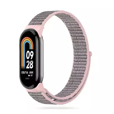 Milaneseband-Stahlarmband für Xiaomi Smart Band 8/ 8 NFC Pink