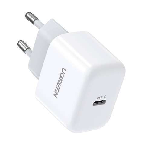 Mini-Ladegerät UGREEN CD241, USB-C, 20W, PD (weiß)