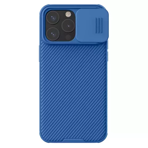 Nillkin CamShield Pro magnetische Hülle für iPhone 15 Pro Max mit Kameraschutz – Blau