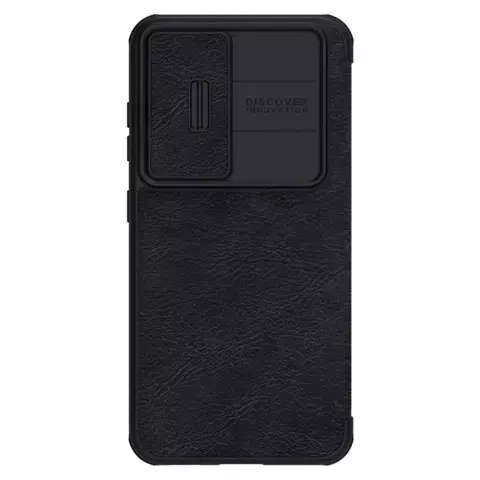 Nillkin Qin Leder Pro Hülle für Samsung Galaxy S23 Flip Cover Kamera Cover schwarz