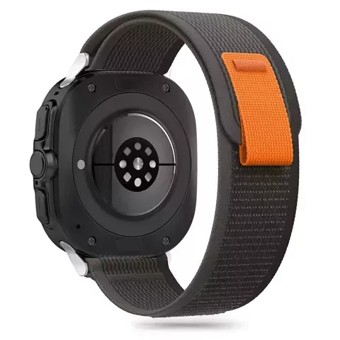 Nylonband für Samsung Galaxy Watch Ultra (47 mm) Black/Orange