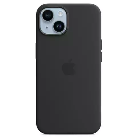 Original Apple Phone Case MPRU3ZM/A für Apple iPhone 14 6.1" MagSafe schwarz/mitternachts Silikonhülle