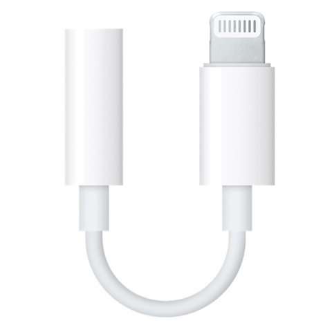 Oryginalny Adapter Apple Lightning - Mini Jack 3,5 mm iPhone 7 8 X