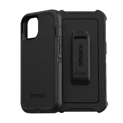 OtterBox Defender - Schutzhülle mit Clip für iPhone 13 Pro (schwarz)