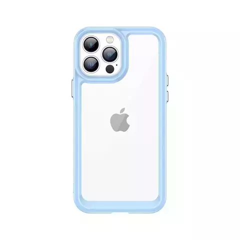 Outer Space Case für iPhone 12 Pro Max Hardcover mit Gelrahmen blau