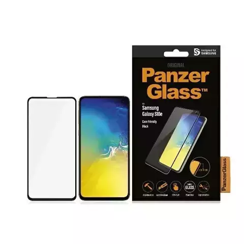 PanzerGlass E2E Super Panzerglas für Samsung S10e G970 Case Friendly schwarz/schwarz