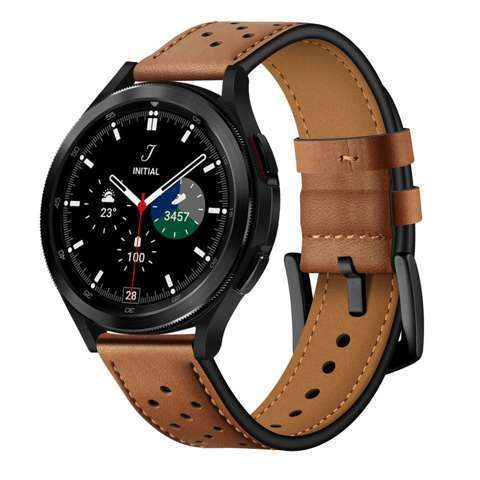 Pasek Leder für Samsung Galaxy Watch 4 / 5 / 5 PRO (40 / 42 / 44 / 45 / 46 MM) Braun