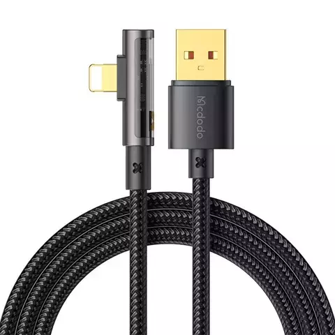 Prism USB zu Lightning Mcdodo CA-3510 abgewinkeltes Kabel, 1,2 m (schwarz)