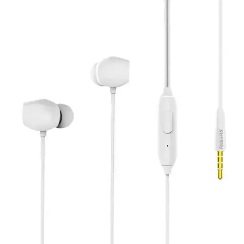 Remax RM-550 In-Ear-Kopfhörer mit Fernbedienung und Mikrofon weiß