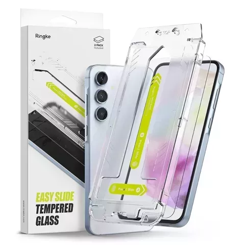 Ringke Easy Slide 2er-Pack gehärtetes Glas für Samsung Galaxy A35 5G Klar