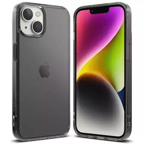 Ringke Fusion Matte Case für iPhone 14 Plus Hülle mit Gelrahmen grau