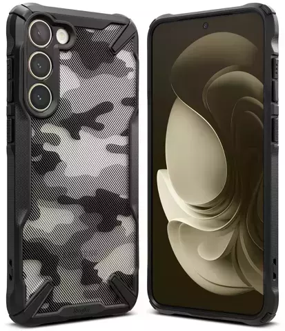 Ringke Fusion X Design Schutzhülle für Samsung Galaxy S23 Plus Camo Black schwarz