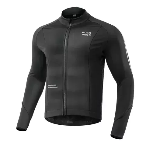 Rockbros Radtrikot 15400002003 Langarm Herbst/Winter L – Schwarz