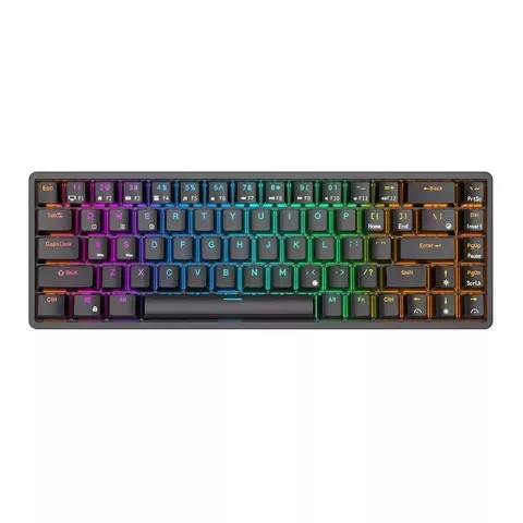 Royal Kludge RK837 RGB mechanische Tastatur, roter Schalter (schwarz)