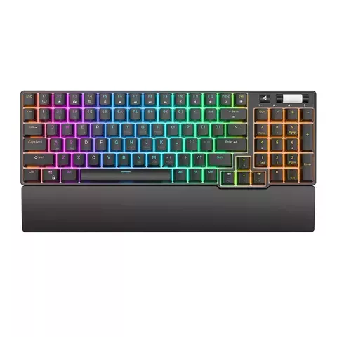 Royal Kludge RK96 RGB mechanische Tastatur, roter Schalter (schwarz)