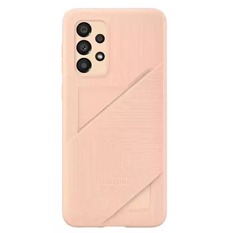 Samsung Hülle EF-OA336TP für Samsung Galaxy A33 5G A336 Pfirsich/Peach Card Slot Cover