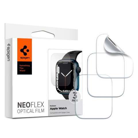 Schützende Hydrogelfolie Spigen Neo Flex x3 für Apple Watch 7 45mm