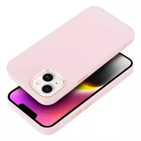 Schutzhülle Gehäuse FRAME Case für iPhone 15 Pro, puderrosa