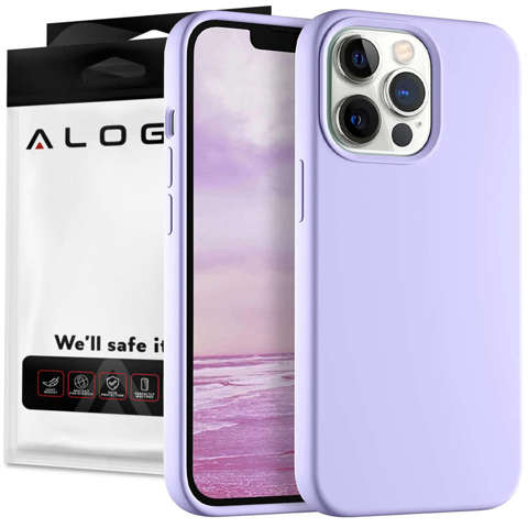 Schutzhülle für Alogy Thin Soft Case für iPhone 13 Pro Max Violett