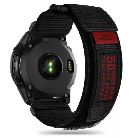 Scout Pro Nylonband für Garmin Fenix ​​​​5 / 6 / 6 pro / 7 Schwarz