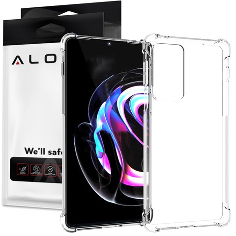 ShockProof Alogy Silikonhülle für Motorola Moto Edge 20 Pro Transparent