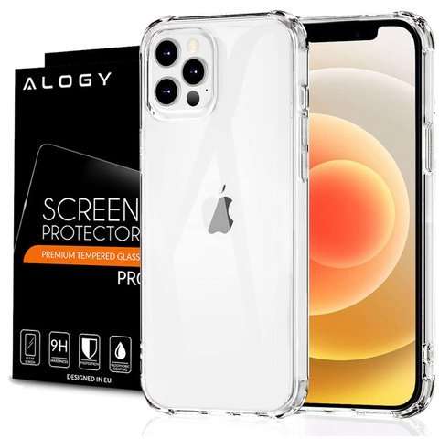 ShockProof Alogy gepanzerte Hülle für Apple iPhone 12/12 Pro klares Alogy Glas