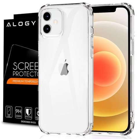 ShockProof Alogy gepanzerte Hülle für Apple iPhone 12 Mini klares Alogy Glas