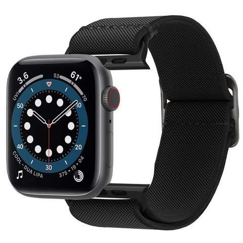 Spigen Fit Lite Armband für Apple Watch 2/3/4/5/6/7 / SE 42/44 / 45mm Schwarz