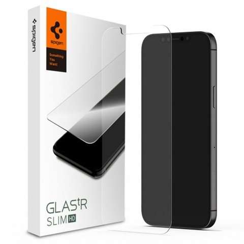 Spigen Glas.tR Slim HD Panzerglas für Apple iPhone 12 Mini 5.4