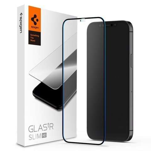 Spigen Glass FC gehärtetes Glas für die Hülle für Apple iPhone 12 Mini Black