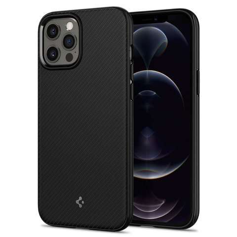 Spigen Mag Armor Hülle für Apple iPhone 12/12 Pro 6.1 Mattschwarz